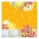 Бумага для скрапбукинга Decola "Яркий мотив №15", 15х15см.