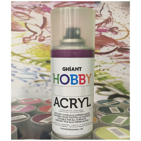 Ghiant Акриловая краска в аэрозоле Hobby, 150 мл, фиолетовый