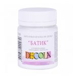 Краска по шелку "Батик", банка 50 мл, Decola, Белая