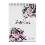 Скетчбук-блокнот для акварели на гребне "Нежность" А5, 20 листов, 180г/м2
