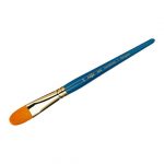 Кисть художественная синтетика Гамма "Галерея", плоскоовальная №24, короткая ручка