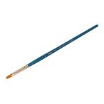 Кисть художественная синтетика Гамма "Галерея", плоскоовальная №4, короткая ручка