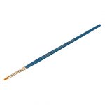 Кисть художественная синтетика Гамма "Галерея", плоскоовальная №2, короткая ручка