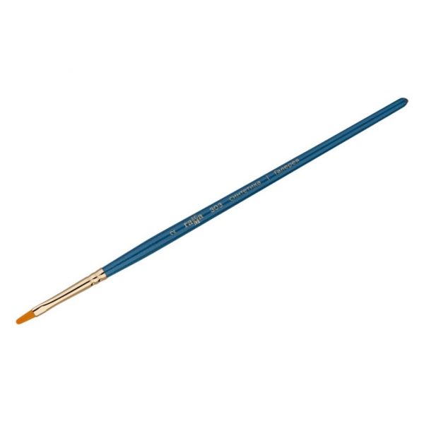 Кисть художественная синтетика Гамма "Галерея", плоскоовальная №2, короткая ручка