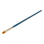 Кисть художественная синтетика Гамма "Галерея", плоскоовальная №8, короткая ручка