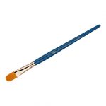 Кисть художественная синтетика Гамма "Галерея", плоскоовальная №12, короткая ручка