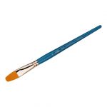 Кисть художественная синтетика Гамма "Галерея", плоскоовальная №16, короткая ручка