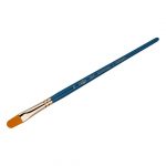 Кисть художественная синтетика Гамма "Галерея", плоскоовальная №10, короткая ручка