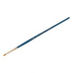 Кисть художественная синтетика Гамма "Галерея", плоскоовальная №0, короткая ручка