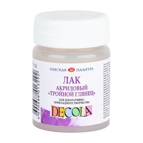 Лак акриловый Decola, тройной глянец, 50мл