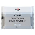 Пластилин скульптурный Гамма "Студия", белый, мягкий, 500г