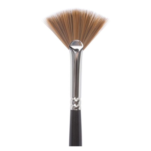 Кисть художественная проф. BRAUBERG ART CLASSIC, синтетика мягкая, веерная, № 6, длинная ручка