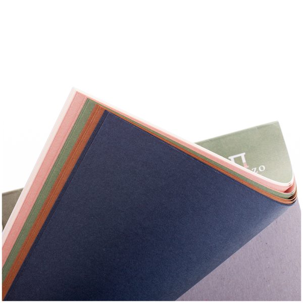 Планшет для пастелей Palazzo "Теплые цвета", тиснение "Холст", 160г/м2, 5 цветов, 15л. А4.