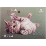 Планшет для пастелей Palazzo "Теплые цвета", тиснение "Холст", 160г/м2, 5 цветов, 15л. А4.