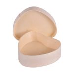 Коробочка деревянная в форме сердца, d-11 см, высота 3,7 см