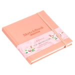 Скетчбук для акварели 145х145, Greenwich Line, 200 г/м2, обложка кожзам, на резинке, 40 листов.