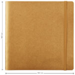 Скетчбук для акварели 20л. 190*190 Greenwich Line, золотой, 200 г/м2, на резинке