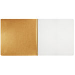 Скетчбук для акварели 20л. 190*190 Greenwich Line, золотой, 200 г/м2, на резинке