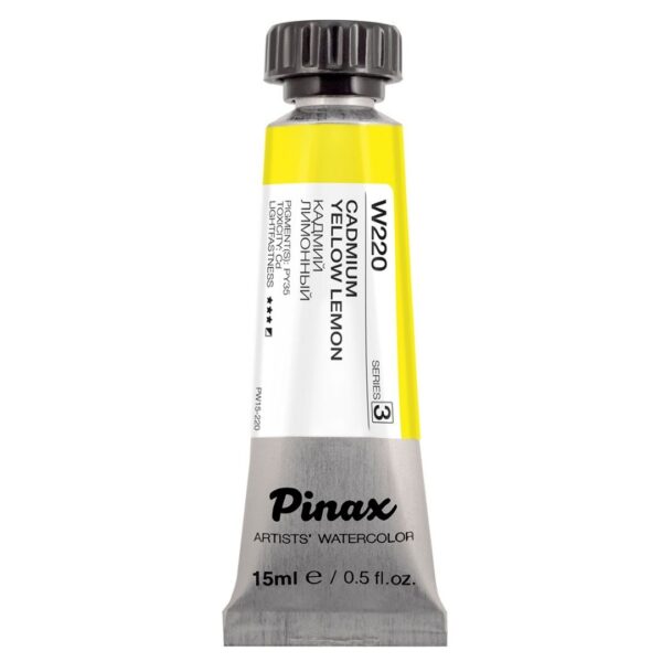 Акварель Pinax Ser.3 - W220, Кадмий лимонный, туба 15мл.