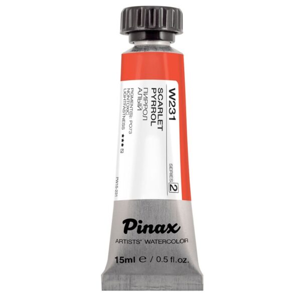 Акварель Pinax Ser.2 - W231, Пиррол алый, туба 15мл.