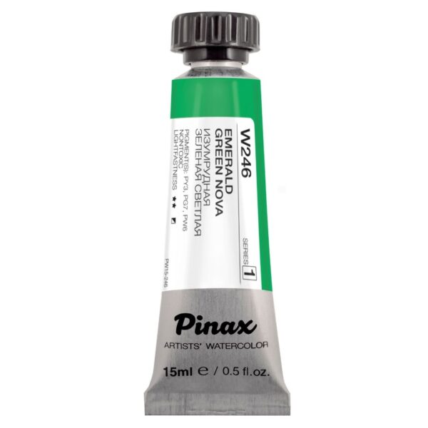 Акварель Pinax Ser.1 - W246, Изумрудная зеленая светлая, туба 15мл.