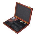 Набор для скетчинга в деревянном пенале 20,5х27,3х3,3см, 41 предмет.