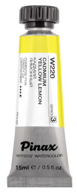 Акварель Pinax Ser.3 - W220, Кадмий лимонный, туба 15мл.