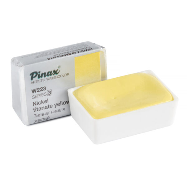 Акварель Pinax в кювете, Ser.3-W223 Титанат Никеля Желтый, 2.5мл.