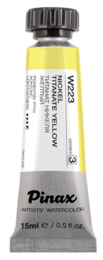 Акварель Pinax Ser.3 - W223, Титанат никеля желтый, туба 15мл.