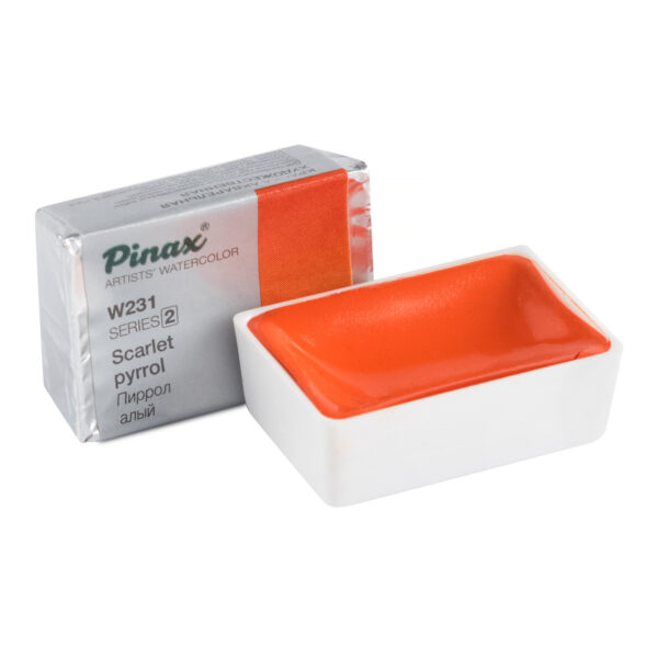 Акварель Pinax в кювете, Ser.2-W231 Пиррол Алый, 2.5мл.