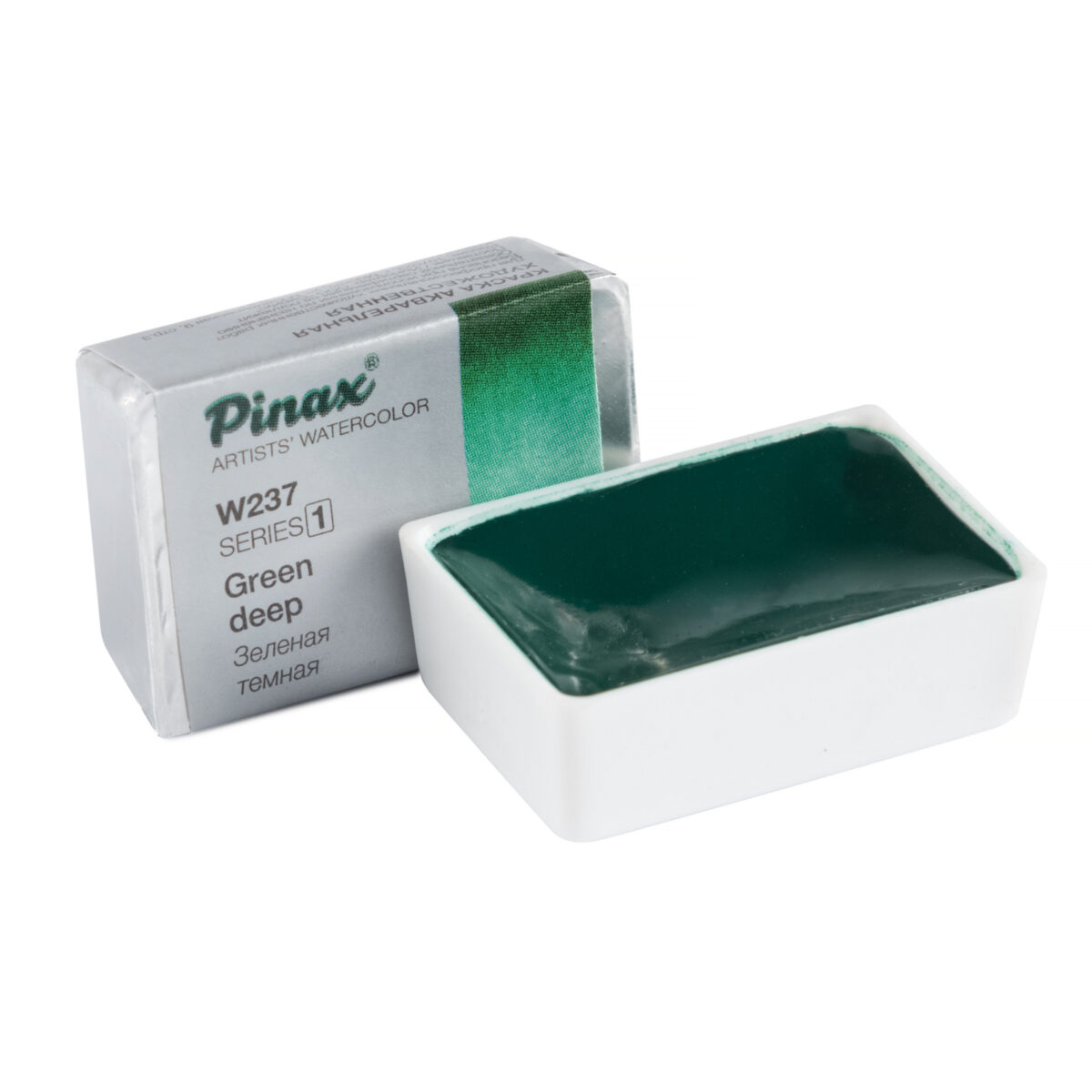 Акварель Pinax в кювете, Ser.1-W237 Зеленая Темная, 2.5мл.