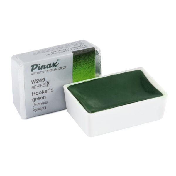 Акварель Pinax в кювете, Ser.2-W249 Зеленая Хукера, 2.5мл.