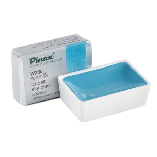 Акварель Pinax в кювете, Ser.3-W255 Кобальт Небесно-Голубой, 2.5мл.