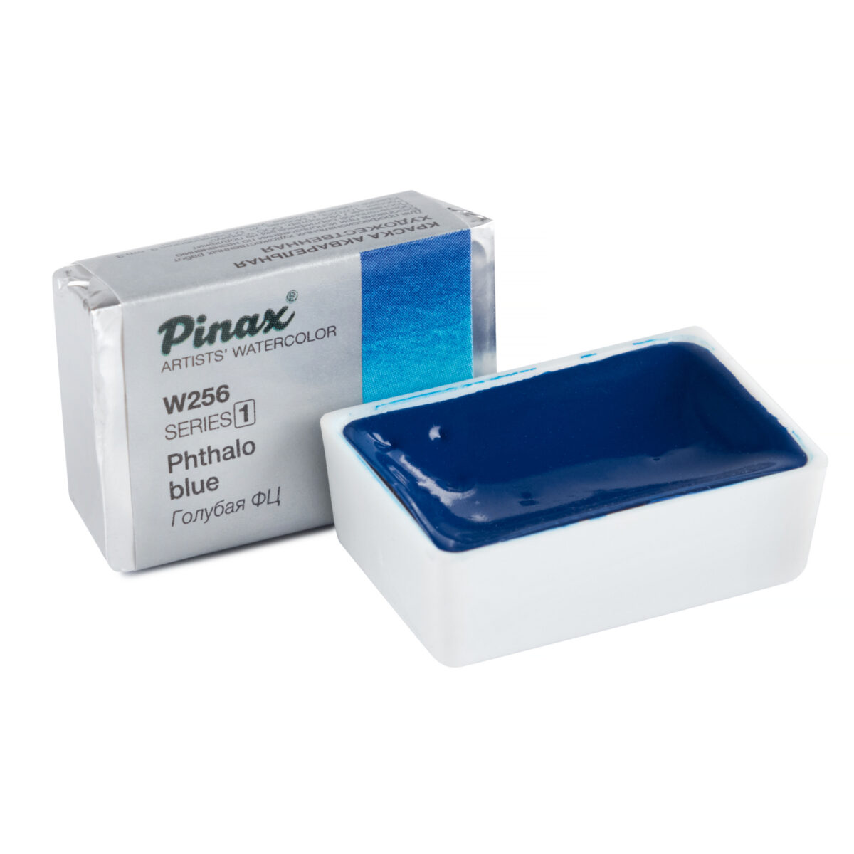 Акварель Pinax в кювете, Ser.1 - W256 Голубая ФЦ, 2.5мл.