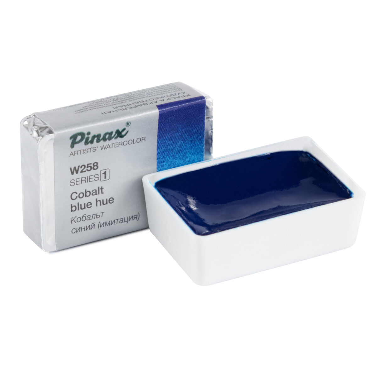 Акварель Pinax в кювете, Ser.1-W258 Кобальт Синий (имитация), 2.5мл.