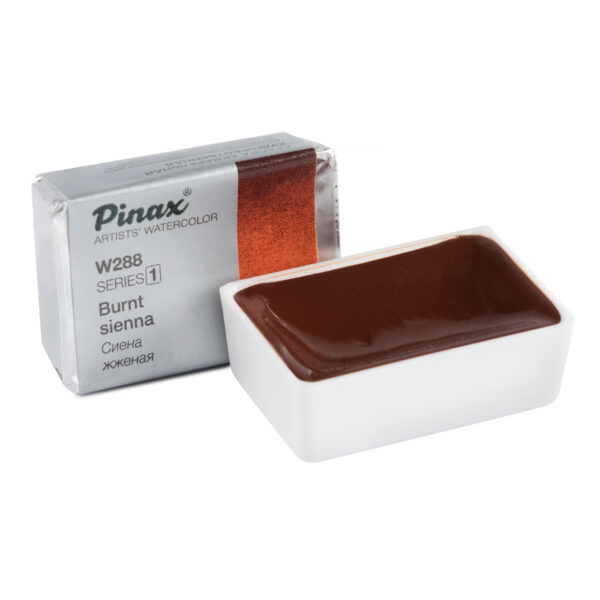 Акварель Pinax в кювете, Ser.1-W288 Сиена Жженая, 2.5мл.