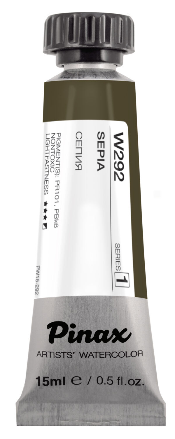 Акварель Pinax Ser.1 - W292, Сепия, туба 15мл.