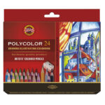 Карандаши цветные художественные Koh-I-Noor "Polycolor 3834", 24цв.+ точилка+2 ч/гр. кар.