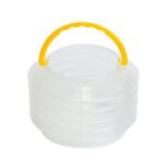 Кистемойка-ведерко с ручкой, пластиковое, складное, d-10 см, h-9,5 см