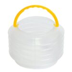 Кистемойка-ведерко с ручкой, пластиковое, складное, d -15 см, h - 11 см