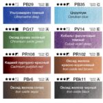 Набор акварели Pinax Extra "Грануляция" 8 кювет в металлическом пенале.