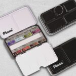 Набор акварели Pinax Extra "Грануляция" 8 кювет в металлическом пенале.