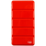 Пенал для акварели "Гамма" металлический, на 35 кювет, красный, 22,5*11,5*2,5см.