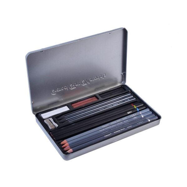 Набор для эскизов Peroci в жестяном пенале, 20 штук.