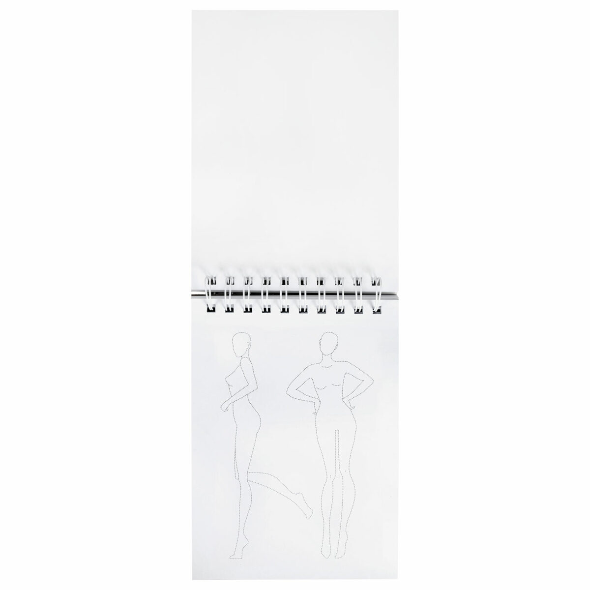 Скетчбук BRAUBERG, С ШАБЛОНАМИ ФИГУР, бумага 160 г/м2, 145х205 мм, 60 листов.