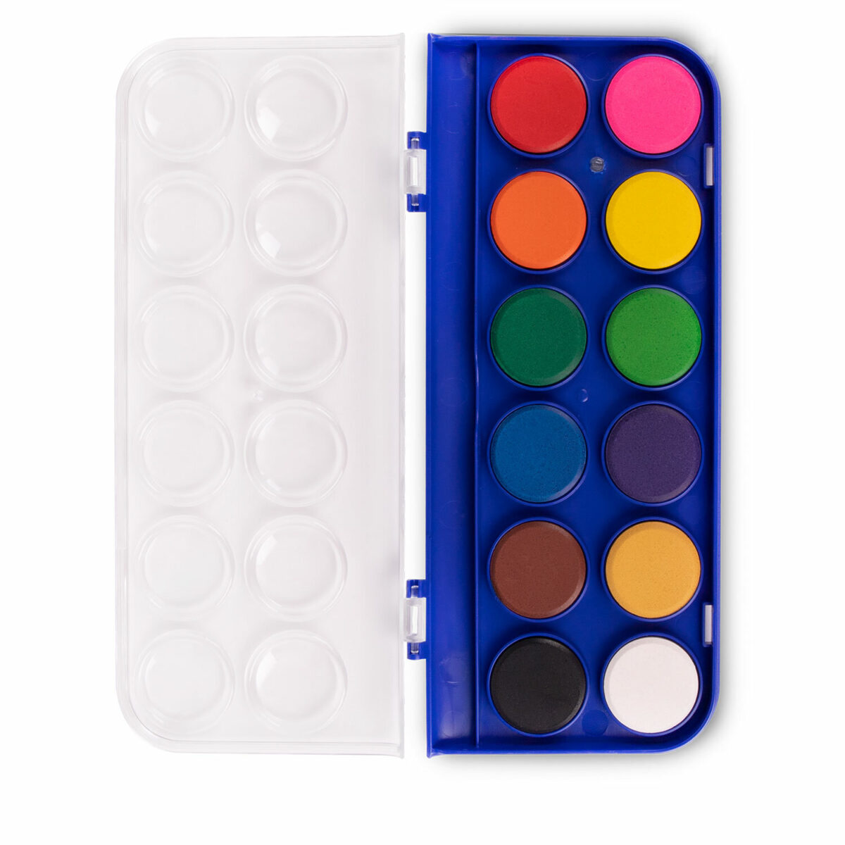 Краски акварельные BRAUBERG "PREMIUM" 12 цветов, круглые кюветы 28 мм.