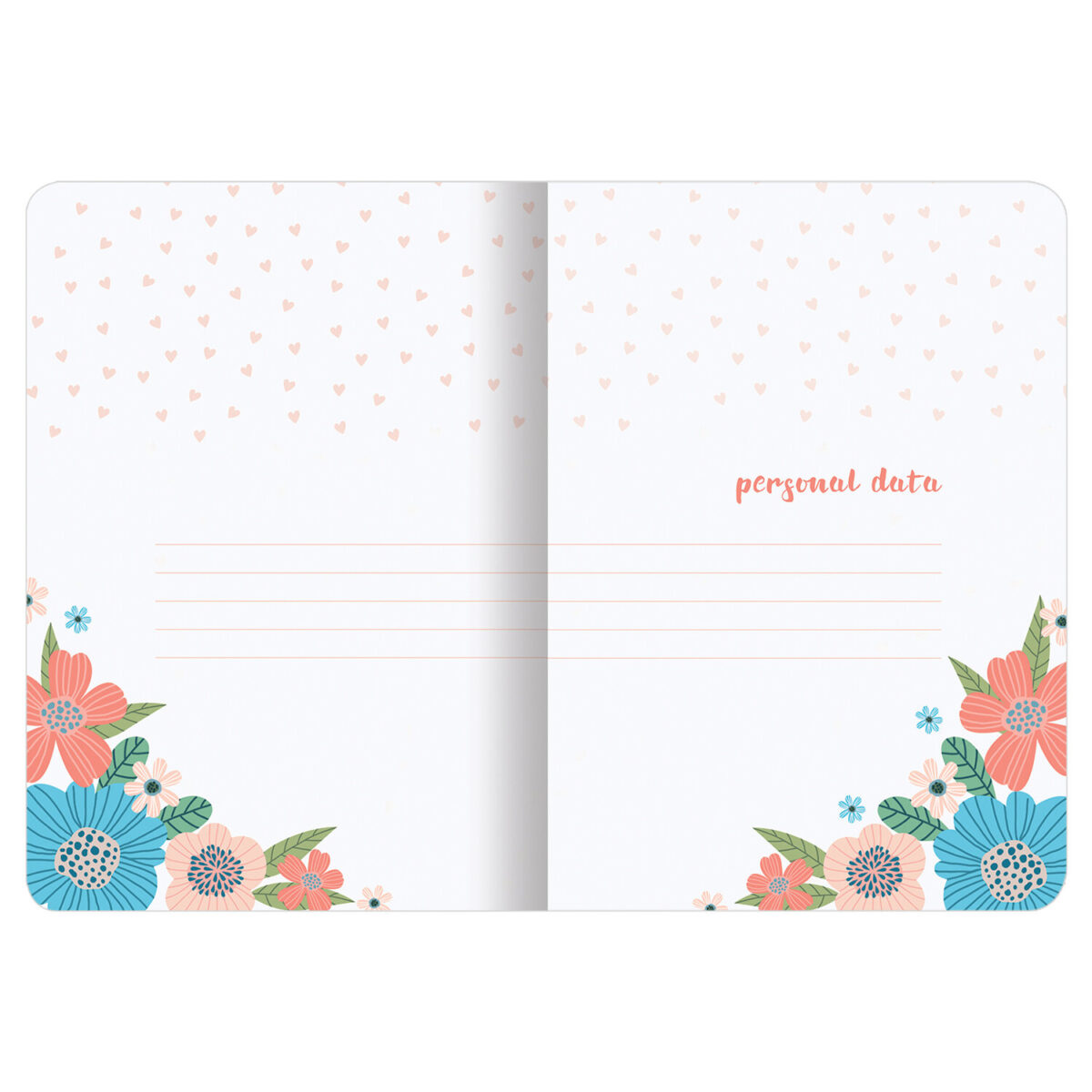 Набор скетчбуков (2 шт) ROMANTIC, бежевая бумага 70 г/м2, сшивка, B5 (179х250 мм), 60л.