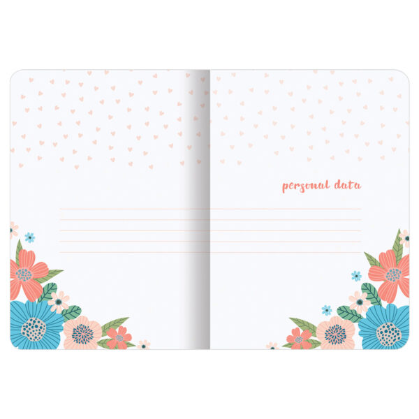 Набор скетчбуков (2 шт) ROMANTIC, бежевая бумага 70 г/м2, сшивка, B5 (179х250 мм), 60л.