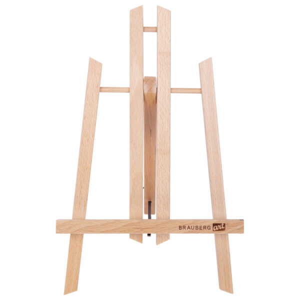 Мольберт настольный из бука Brauberg 19х16х28 см, лакированный, высота холста до 30 см.