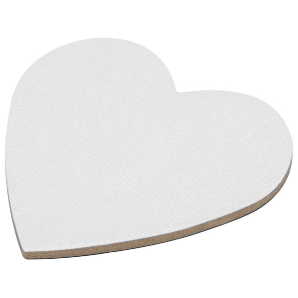 Холсты на магните в форме сердца 4 шт., 7.5 см, 280 г/м2, 100% хлопок.